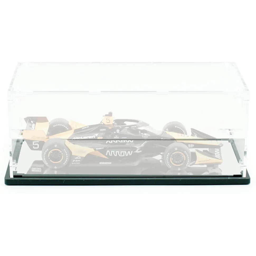 Official Indianapolis 500 1:18 Scale Diecast Display Case with Interchangeable Inserts 1:18 Scale Acrylic Display Case by Collector's Showcase