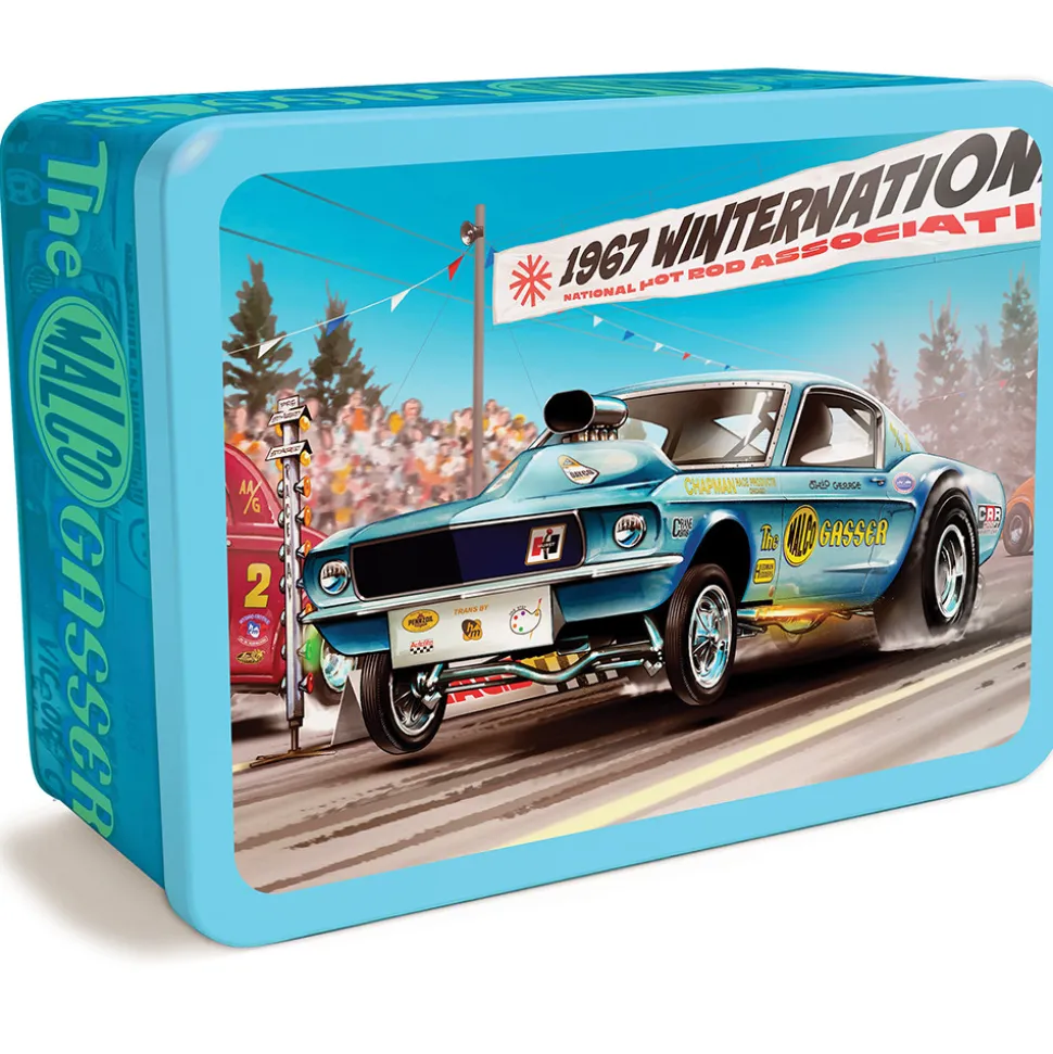 Ohio George Malco Gasser Mustang (Collectors Tin) 1:25 Scale Plastic Model Kit by MPC Models