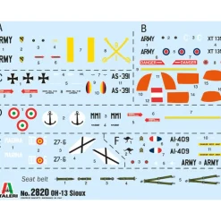 OH-13 Sioux 1/48 Kit 1:48 Scale Plastic by Italeri