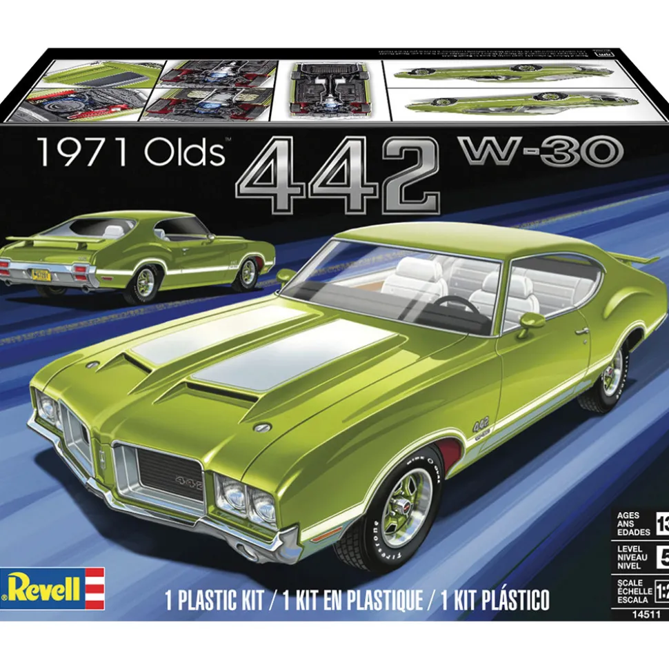 1971 Oldsmobile 442 Coupé - Plastic Model Kit 1:25 Scale Model Kit by Revell