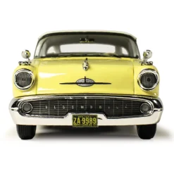 1957 Oldsmobile Starfire Coronado - Yellow & Alcan White 1:43 Scale Cast Resin Model Car by Goldvarg Collection