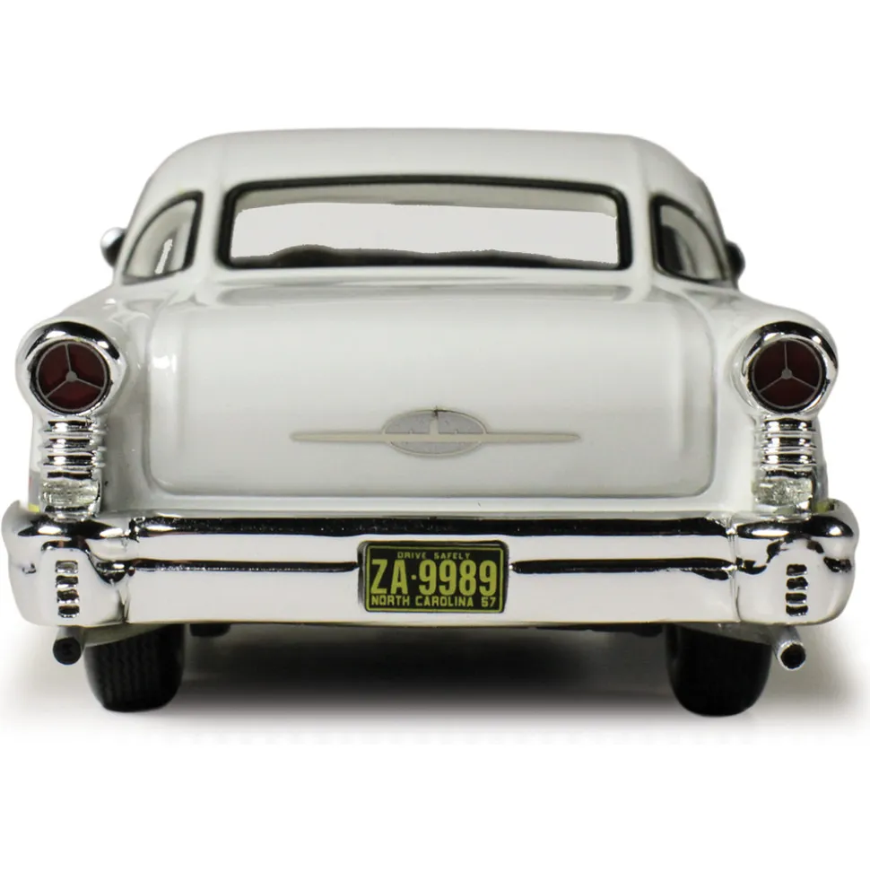 1957 Oldsmobile Starfire Coronado - Yellow & Alcan White 1:43 Scale Cast Resin Model Car by Goldvarg Collection