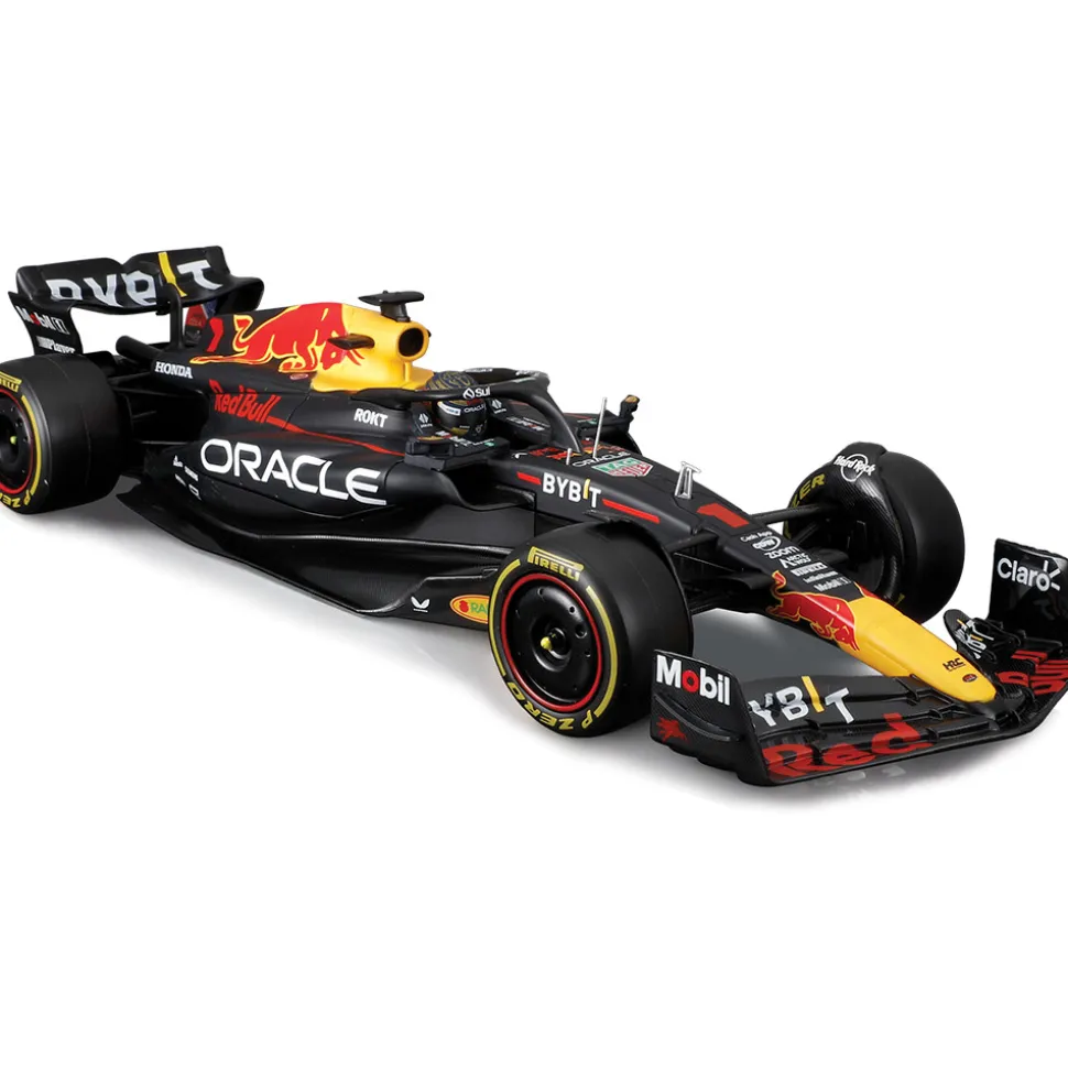 2023 Oracle F1 RB19 (2023) w/helmet - Verstappen #1 1:24 Scale Diecast Model Car by Bburago
