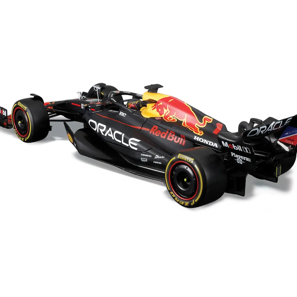 2023 Oracle F1 RB19 (2023) w/helmet - Verstappen #1 1:24 Scale Diecast Model Car by Bburago