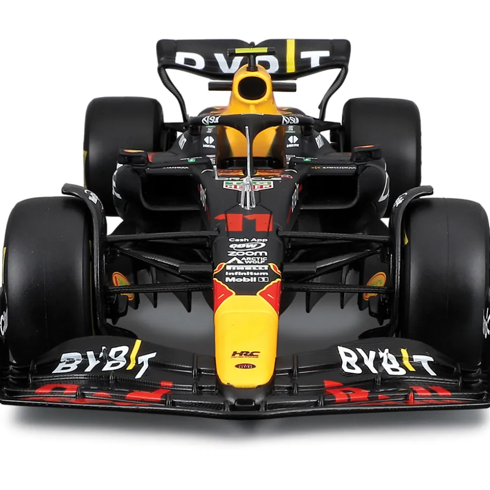 2023 Oracle F1 Red Bull RB19 w/figure - Perez #11 1:24 Scale Diecast Model Car by Bburago