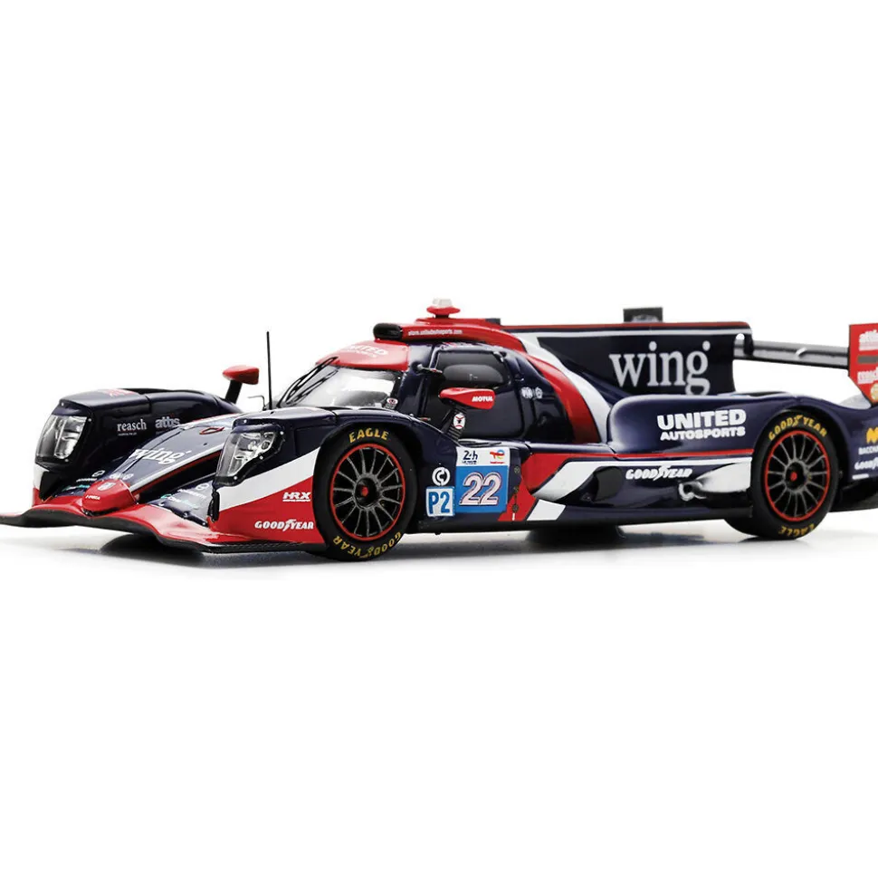 2024 Oreca 07 - Gibson No.22 UNITED AUTOSPORTS Winner LMP2 Le Mans 24H with Trophy 1:43 Scale Cast Resin Model Car by Spark