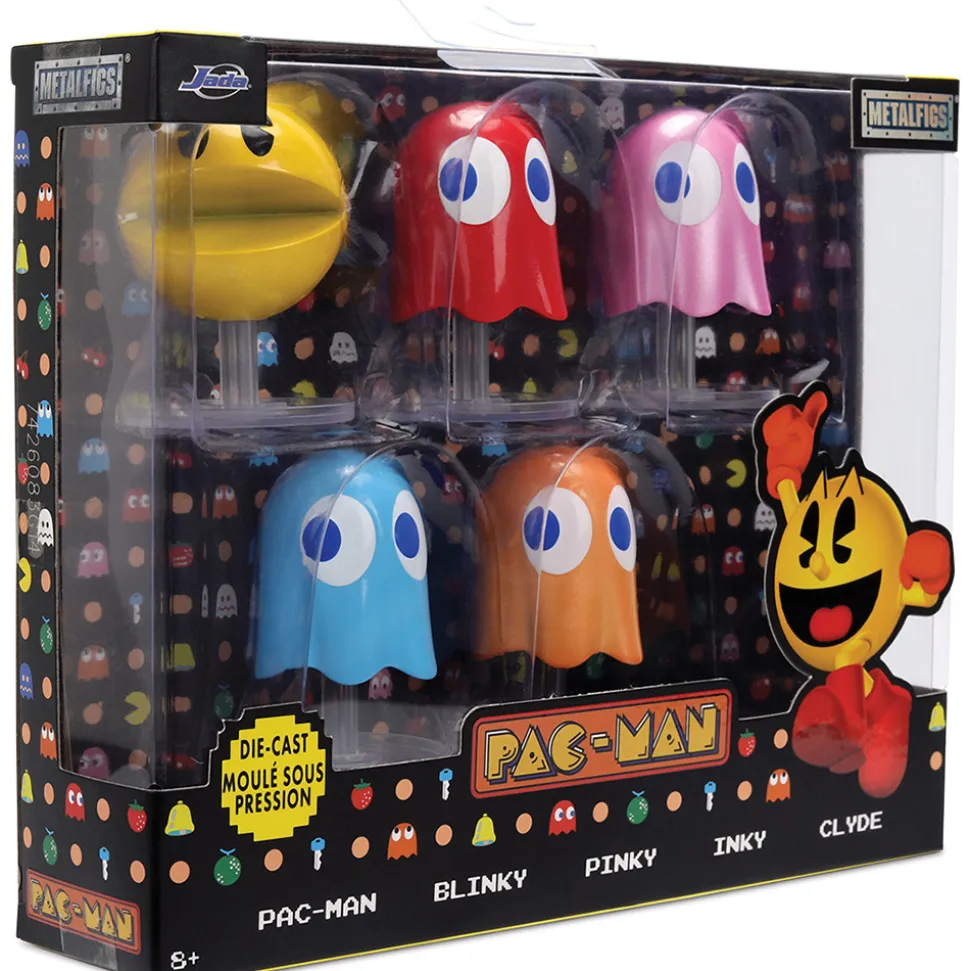 PAC-MAN 5-Pack 2.5" Metal Figures Diecast Metal Figure by Jada Toys