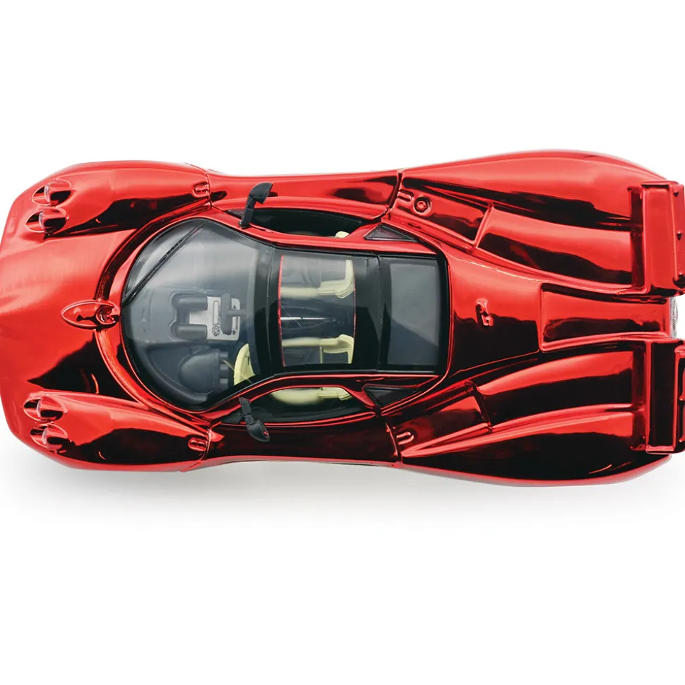 Pagani Zonda C12 Mirror Finish Red - That's a Wrap 1:24 Scale Diecast Model Car by Motormax