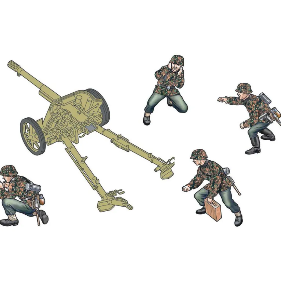 Pak 97/38 AT Gun with Crew 1/35 Kit 1:35 scale Plastic by Italeri