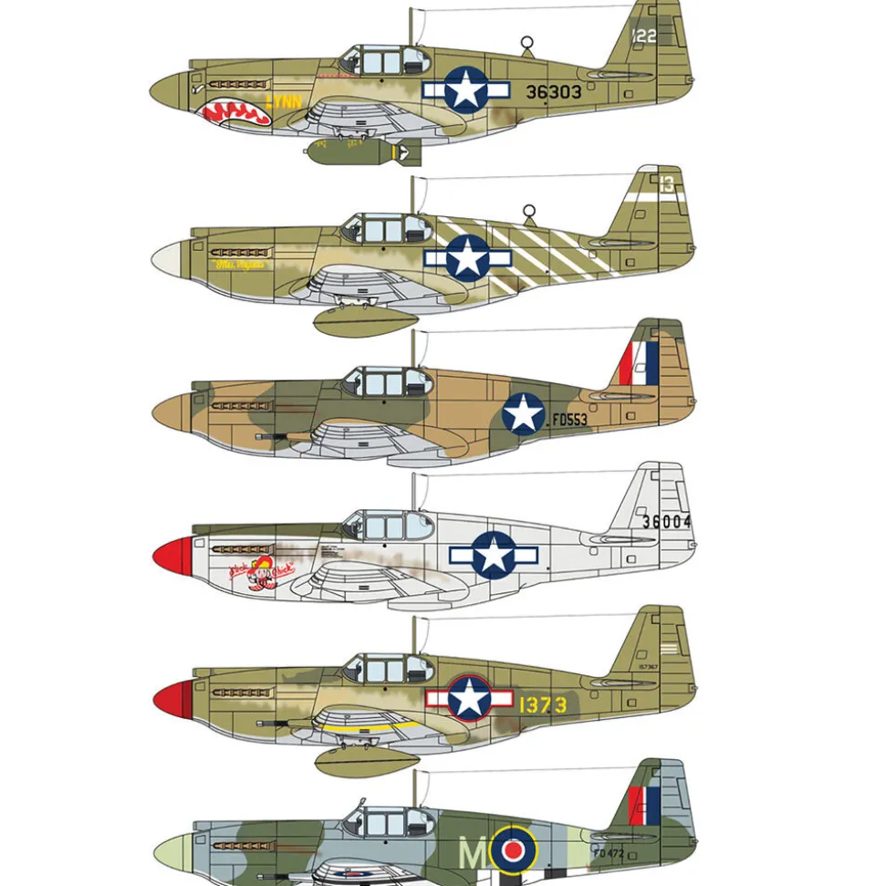 P-51A Mustang 1/72 Kit Italeri (1423) 1:72 scale Plastic by Italeri