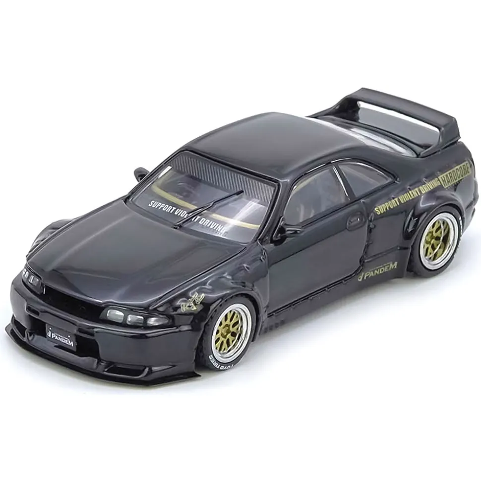 Pandem GT-R (Bcnr33) - Black 1:64 Scale Diecast Model Car by Inno Models