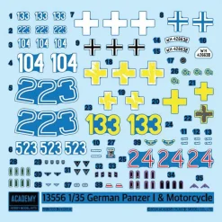 Panzer I Ausf. B & Motorcycle 1/35 Kit Academy (13556) 1:35 scale Plastic by Academy