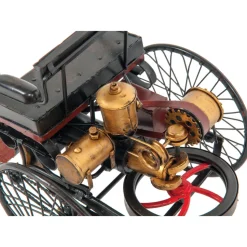 1886 Patent Wagen Metal Scuplture Diecut Model Car by Old Modern Handicraft