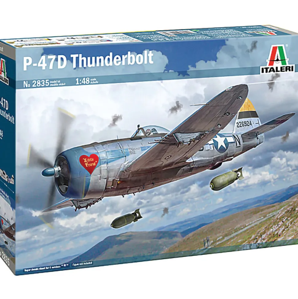 P-47D Thunderbolt 1/48 Kit Italeri (2835) 1:48 scale Plastic by Italeri