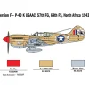 P-40 E/K Kittyhawk 1/48 Kit 1:48 Scale Plastic Model Kit by Italeri