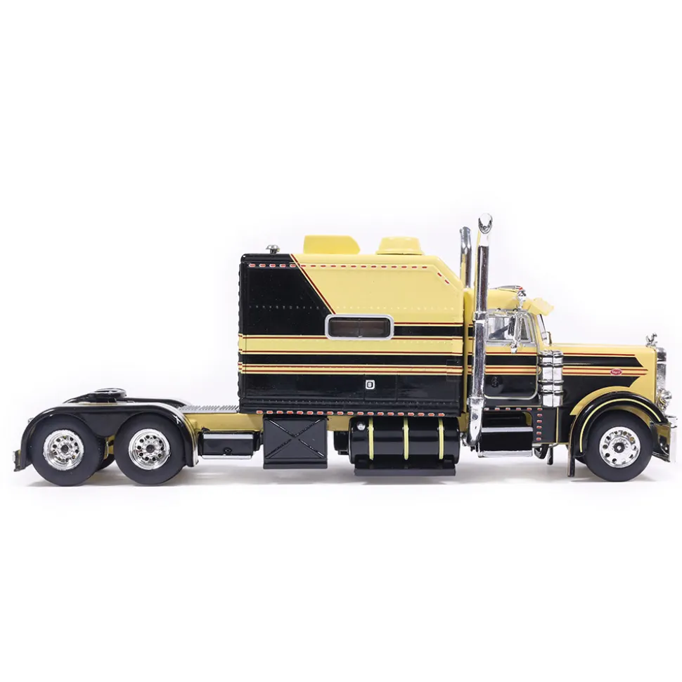2002 Peterbilt 379 Big Bunk - Yellow And Black 1:64 Scale Diecast Model Truck by IXO Models