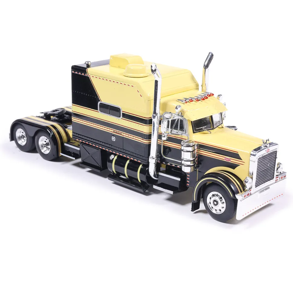 2002 Peterbilt 379 Big Bunk - Yellow And Black 1:64 Scale Diecast Model Truck by IXO Models