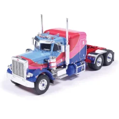 1973 Peterbilt 359 - Blue And Pink 1:64 Scale Diecast Model Truck by IXO Models