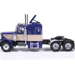 1973 Peterbilt 359 - Blue And Tan 1:64 Scale by IXO Models