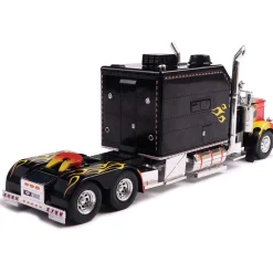 2002 Peterbilt 379 Custom - Black w/ Flames 1:43 Scale Diecast Model Truck by IXO Models