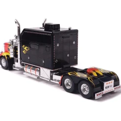 2002 Peterbilt 379 Custom - Black w/ Flames 1:43 Scale Diecast Model Truck by IXO Models