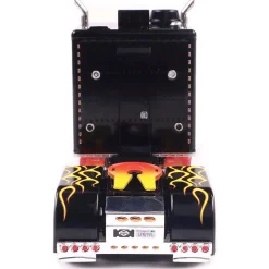 2002 Peterbilt 379 Custom - Black w/ Flames 1:43 Scale Diecast Model Truck by IXO Models