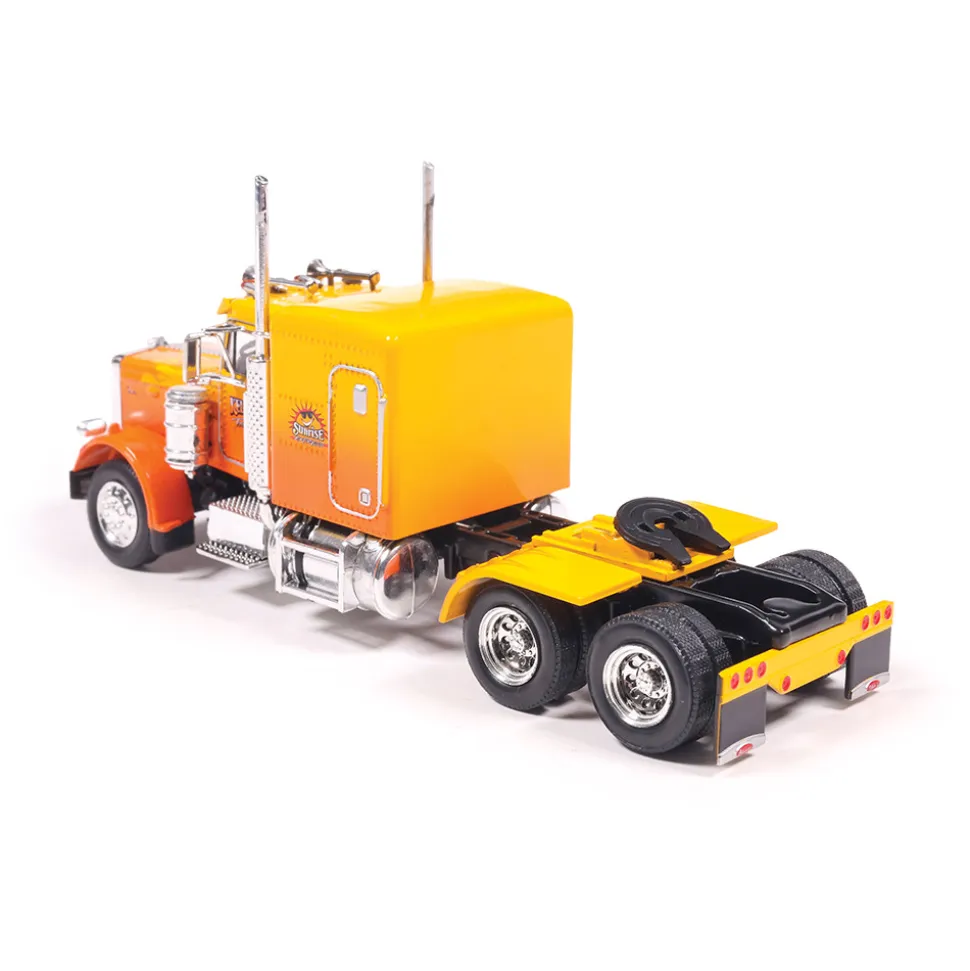 1973 Peterbilt 359 Kelsey's Trucking - Orange 1:64 Scale Diecast Model Truck by IXO Models
