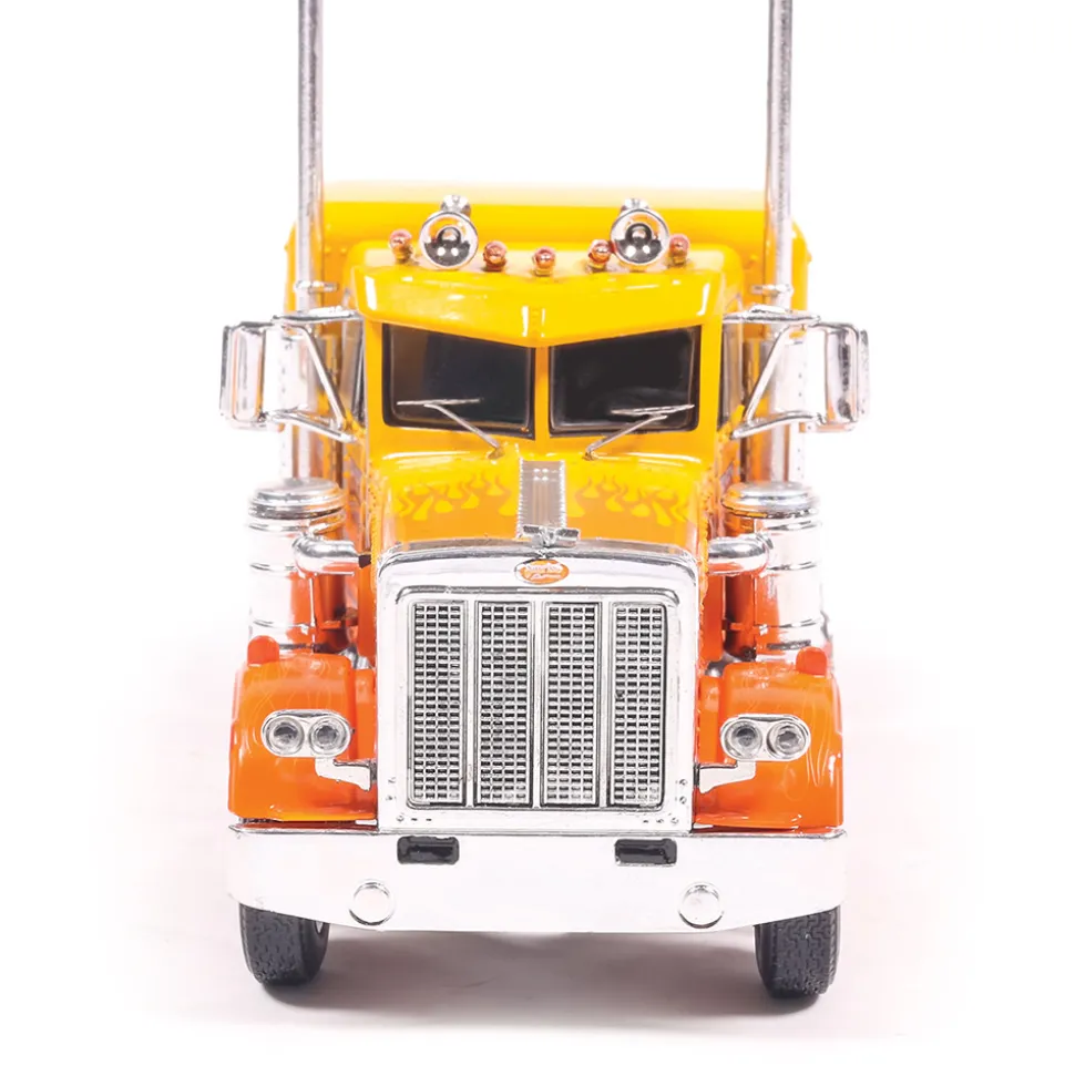 1973 Peterbilt 359 Kelsey's Trucking - Orange 1:64 Scale Diecast Model Truck by IXO Models