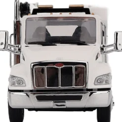 Peterbilt Model 536 Auto-Crane Titan85-Body HC14-Crane Work Truck with Miller EnPak - White 1:50 Scale Diecast Model Truck by Diecast Masters