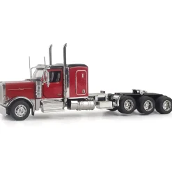 Peterbilt Model 589 BBC 58-inches-Sleeper Tridem-Axle Legendary Package Truck Tractor 1:64 Scale Diecast Model Truck by Diecast Masters