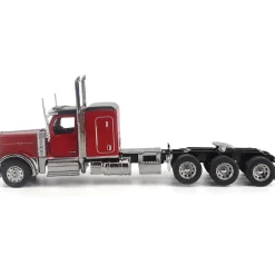 Peterbilt Model 589 BBC 58-inches-Sleeper Tridem-Axle Legendary Package Truck Tractor 1:64 Scale Diecast Model Truck by Diecast Masters