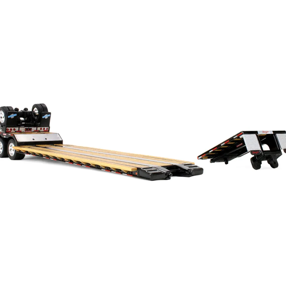 Peterbilt® Model 589 Day Cab & Fontaine® Renegade™ LXT40 Lowboy Trailer with Fliptail - Cappello Heavy Transport 1:64 Scale Diecast Model Truck by Diecast Promotions