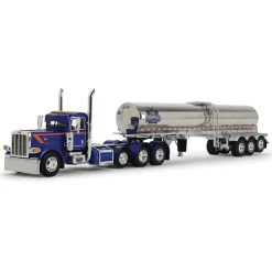 Peterbilt Model 389 Finnesgard Tri-Axle Day Cab & Walker Food Grade Tank Trailer 1:64 Scale Diecast Model Truck by Diecast Promotions