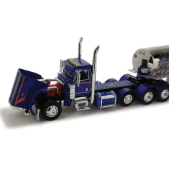 Peterbilt Model 389 Finnesgard Tri-Axle Day Cab & Walker Food Grade Tank Trailer 1:64 Scale Diecast Model Truck by Diecast Promotions