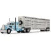 Peterbilt Model 351 36” Vintage Sleeper & Wilson Livestock Trailer 1:64 Scale Diecast Model Truck by Diecast Promotions