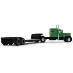 Peterbilt Model 351 60” Vintage Sleeper & Rogers Lowboy Trailer 1:64 Scale Diecast Model Truck by Diecast Promotions