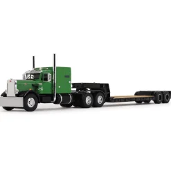 Peterbilt Model 351 60” Vintage Sleeper & Rogers Lowboy Trailer 1:64 Scale Diecast Model Truck by Diecast Promotions