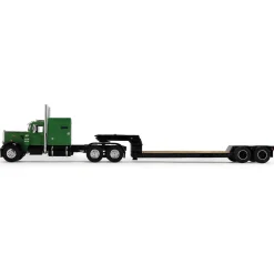 Peterbilt Model 351 60” Vintage Sleeper & Rogers Lowboy Trailer 1:64 Scale Diecast Model Truck by Diecast Promotions