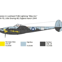 P-38J Lightning 1/72 Kit 1:72 Scale Plastic Model Kit by Italeri