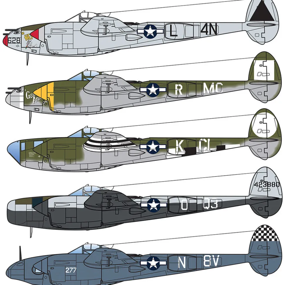 P-38J Lightning 1/48 Kit 1:48 scale Plastic by Italeri