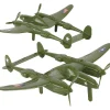 P-38 Lightning Fighter 1/50 2-Piece Plastic Set TM-67910 1:50 scale Plastic by BMC Toys