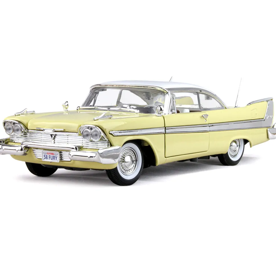 1958 Plymouth Anniversary Fury - yellow 1:18 Scale Diecast Model by Motormax