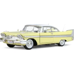 1958 Plymouth Anniversary Fury - yellow 1:18 Scale Diecast Model by Motormax
