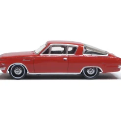 1965 Plymouth Barracuda - Medium Red 1:87 Scale by Oxford Diecast