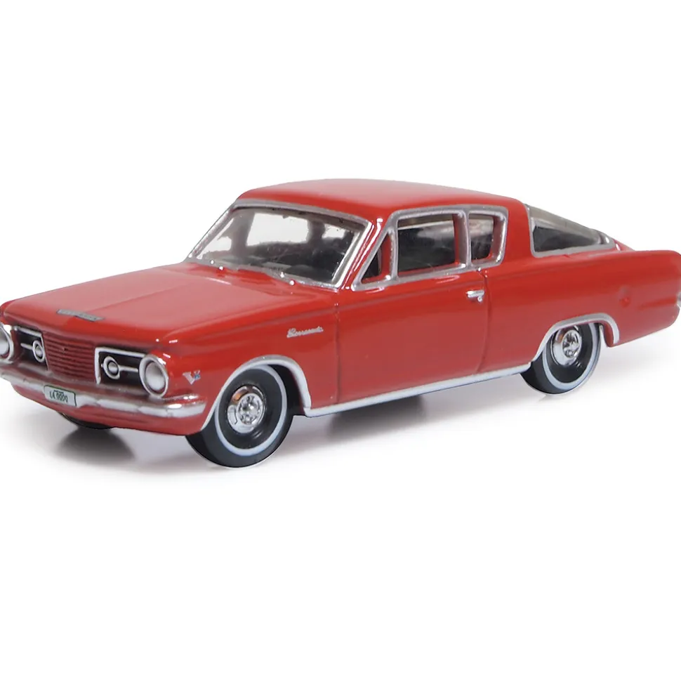 1965 Plymouth Barracuda - Medium Red 1:87 Scale by Oxford Diecast