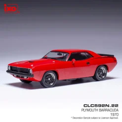 1970 Plymouth Barracuda - Red 1:43 Scale Diecast Model Car by IXO Models