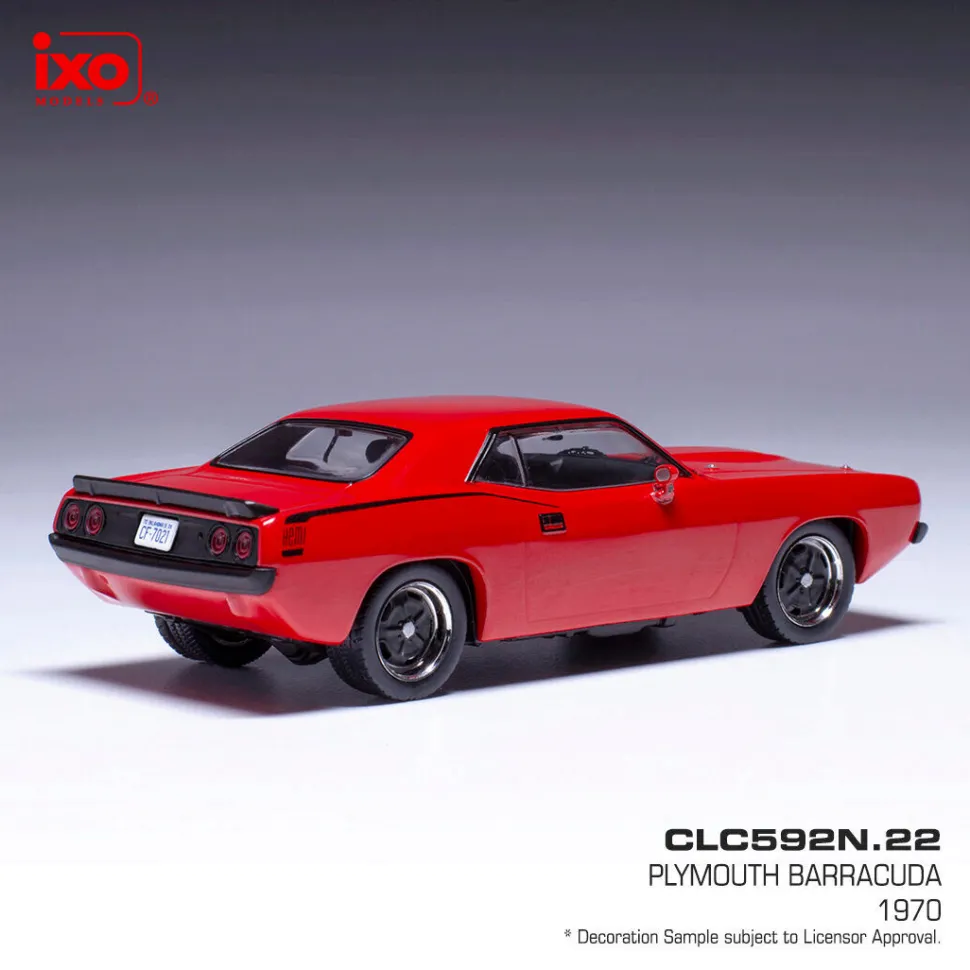 1970 Plymouth Barracuda - Red 1:43 Scale Diecast Model Car by IXO Models