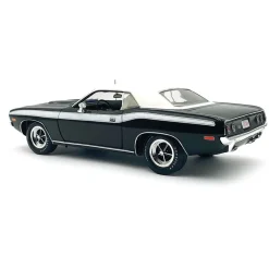 1972 Plymouth Cuda 340 - Black 1:18 Scale Diecast Model Car by Acme
