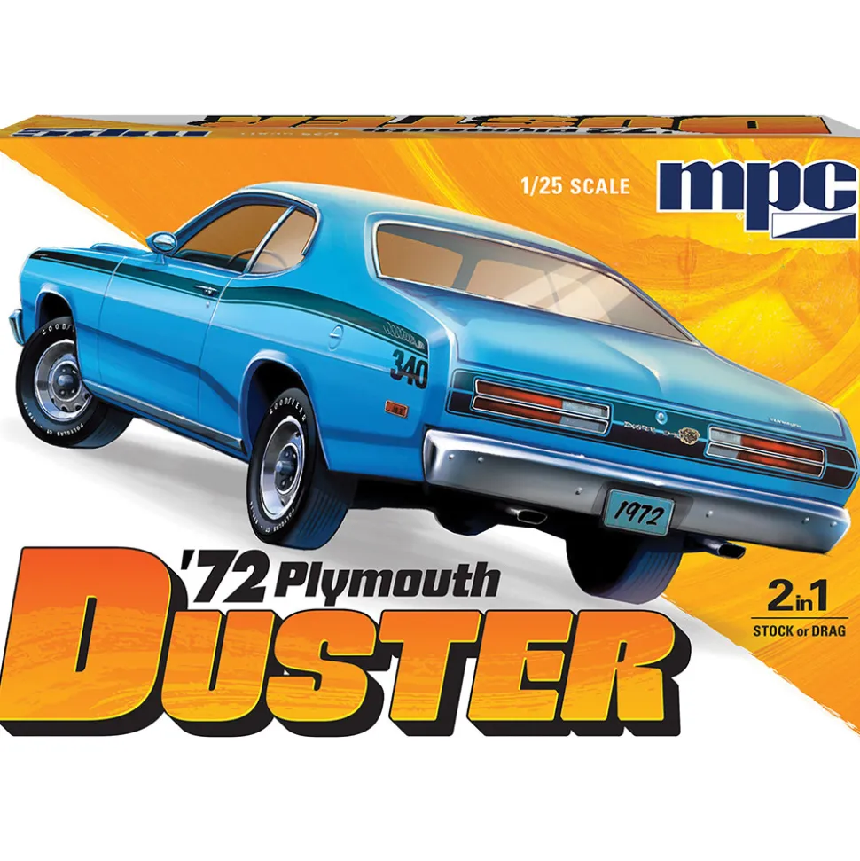 1972 Plymouth Duster 1:25 Scale Plastic Model Kit by MPC Models