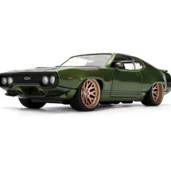 1972 Plymouth GTX - Green 1:24 Scale Diecast Model Car by Jada Toys